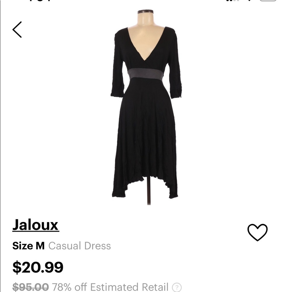 Jaloux Jersey Dress - Size M